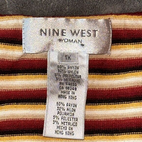 Nine West Cute Sleeveless Summer Top Size 1X - Picture 3 of 8